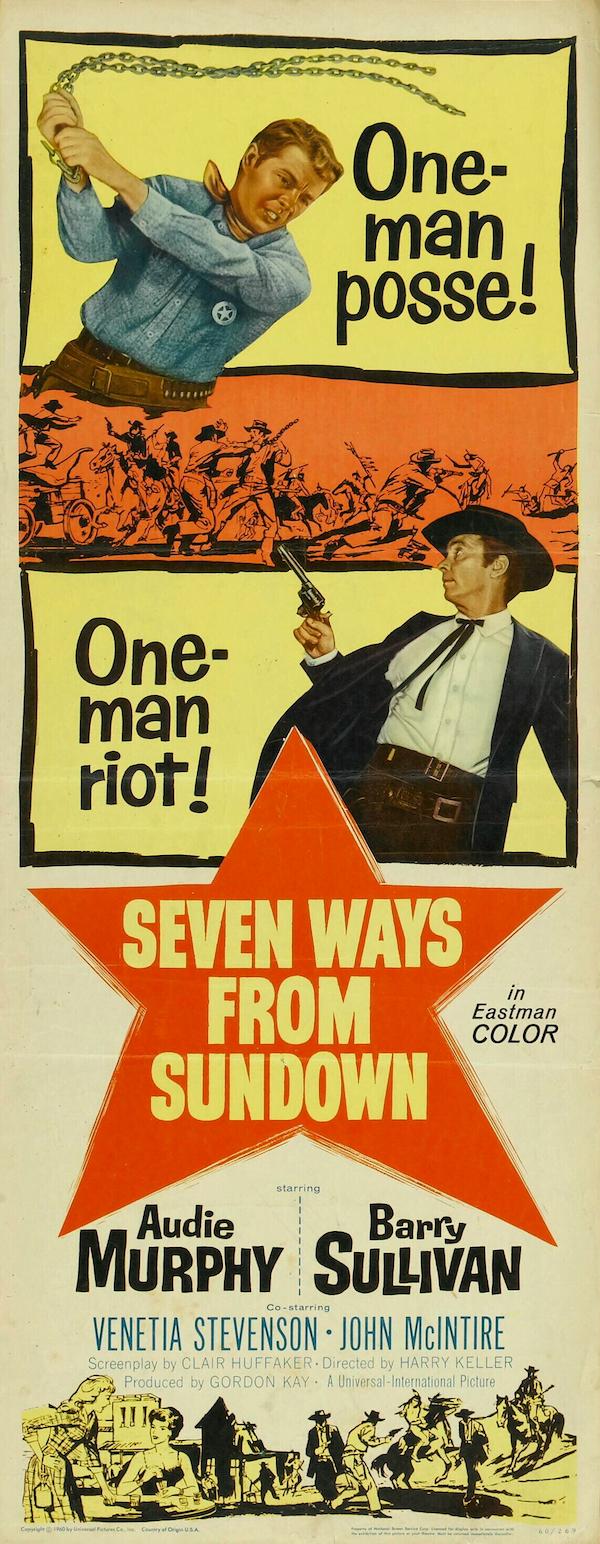 Seven Ways from Sundown (1960) movie posters